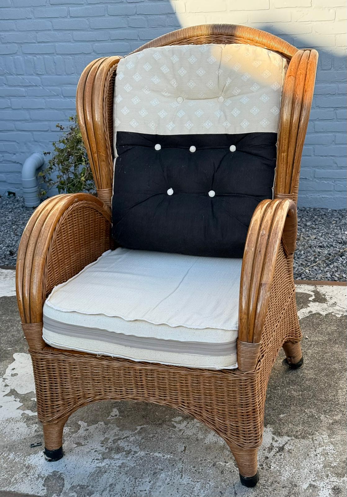 Vintage Wicker Armchair, image 2