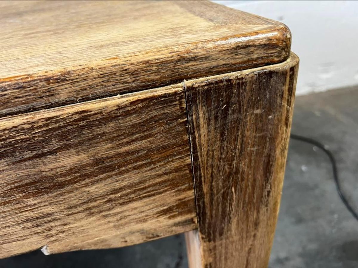 Vintage Xl Houten Tafel In Eik image 10