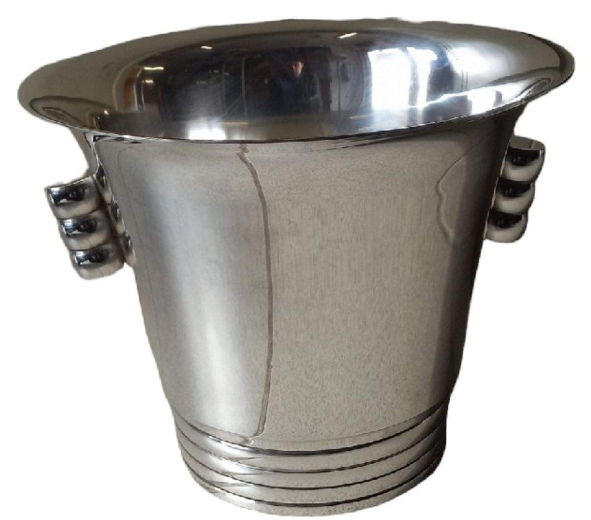 Verzilverde Art Deco Ijsemmer. image 2