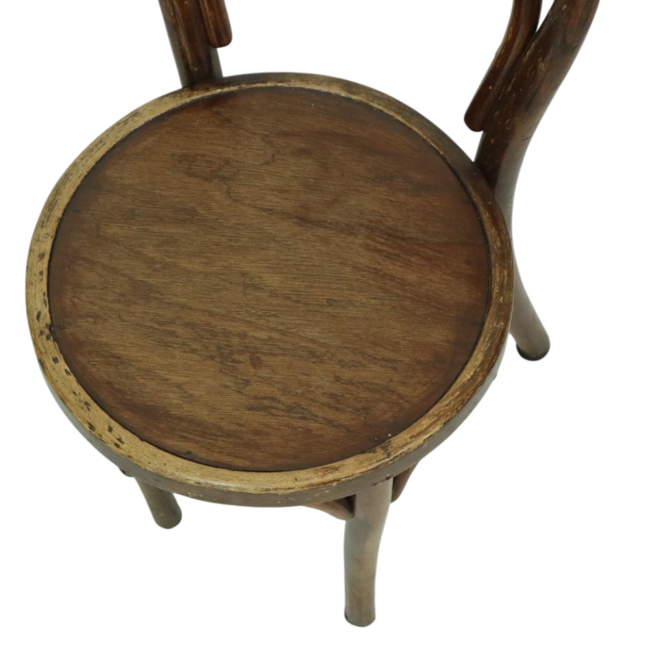 Vintage Massief Houten Kinderstoel Thonet Stijl image 4