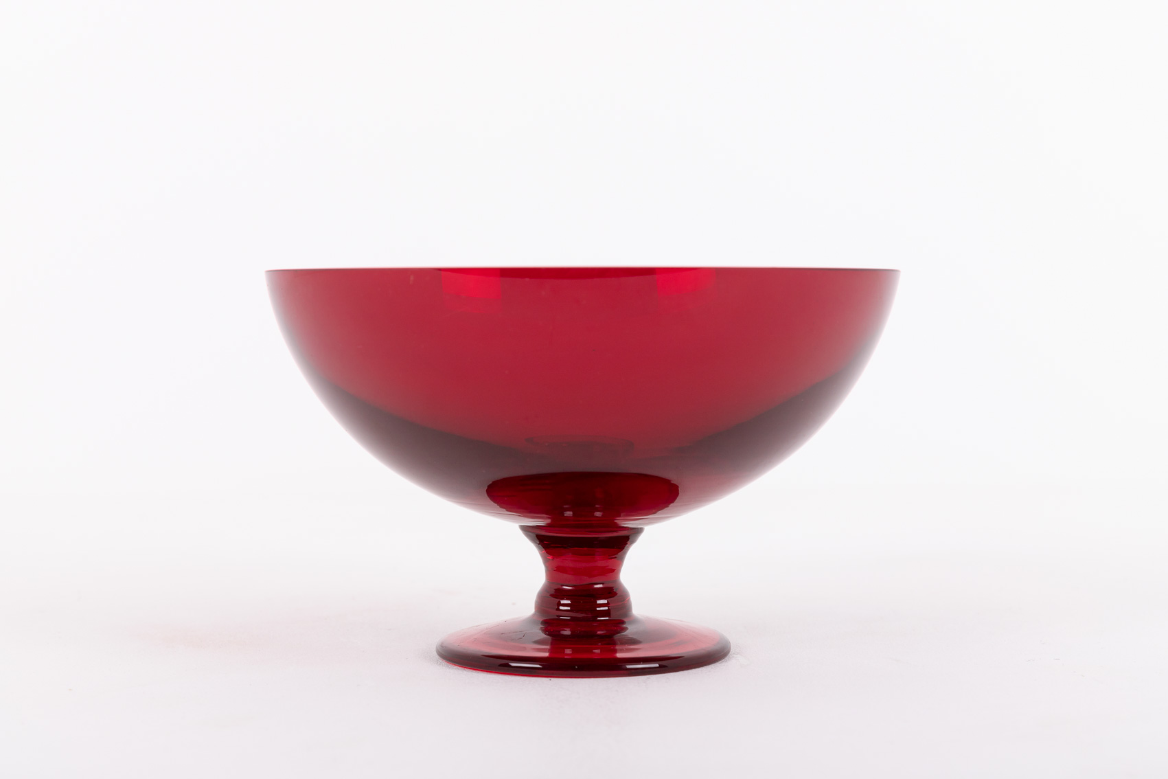 Vintage Glass Bowl From Monica Bratt For Reijmyre Glasbruk, Sweden 1950’s image 3