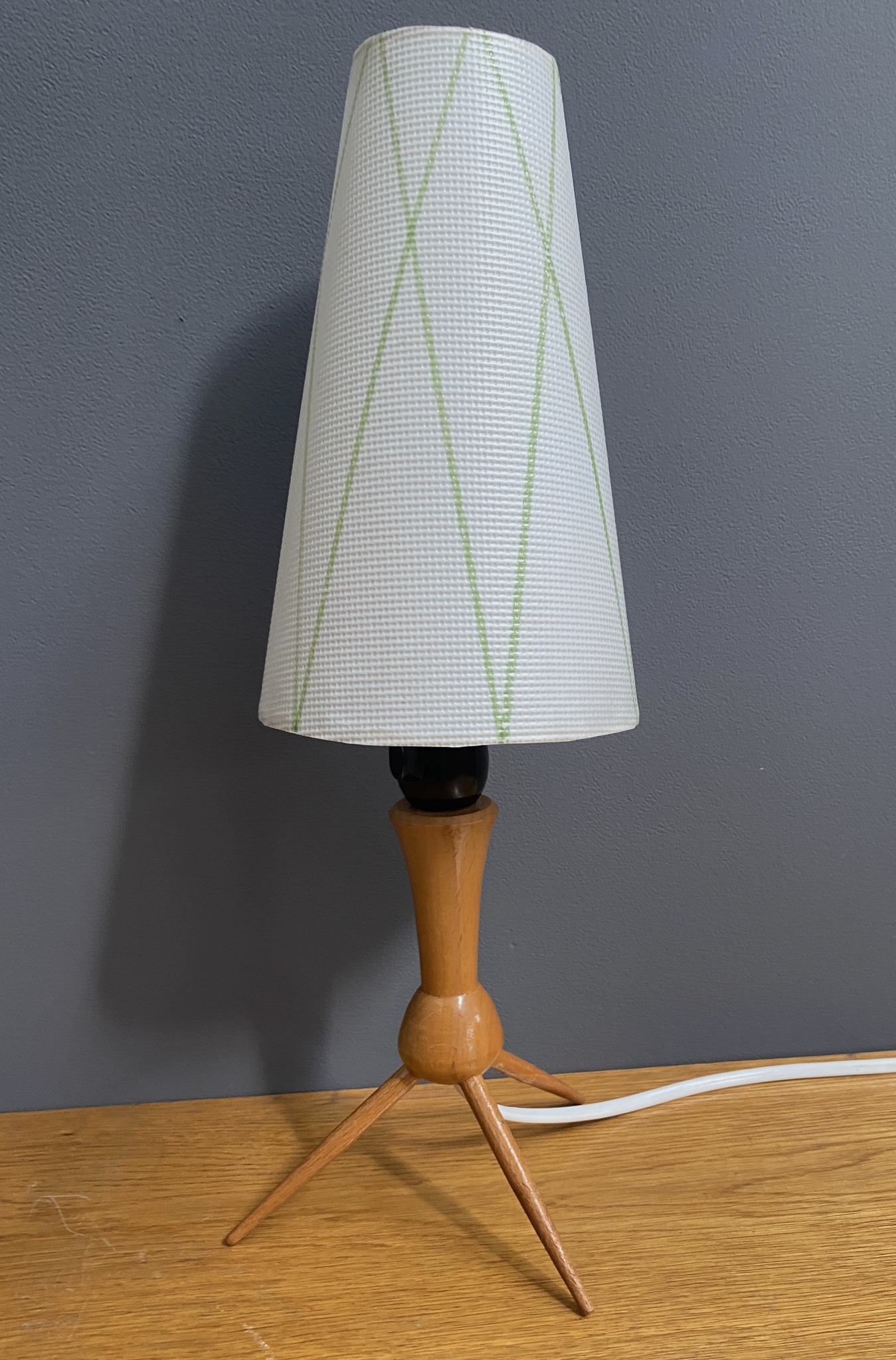 Wood Smalll Table Lamp 1960s image 5