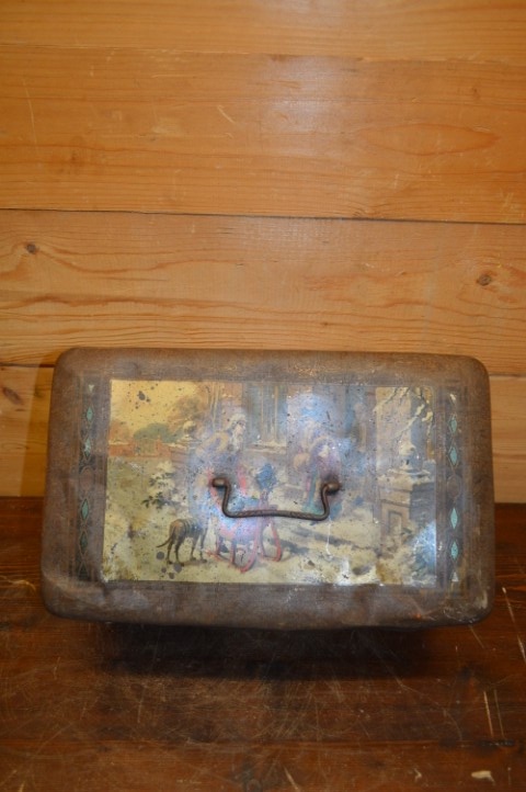 Antieke Lithografische Trommel Met Winterse Taferelen – Wed. J. Bekkers Dordrecht – Lunchtrommel image 6