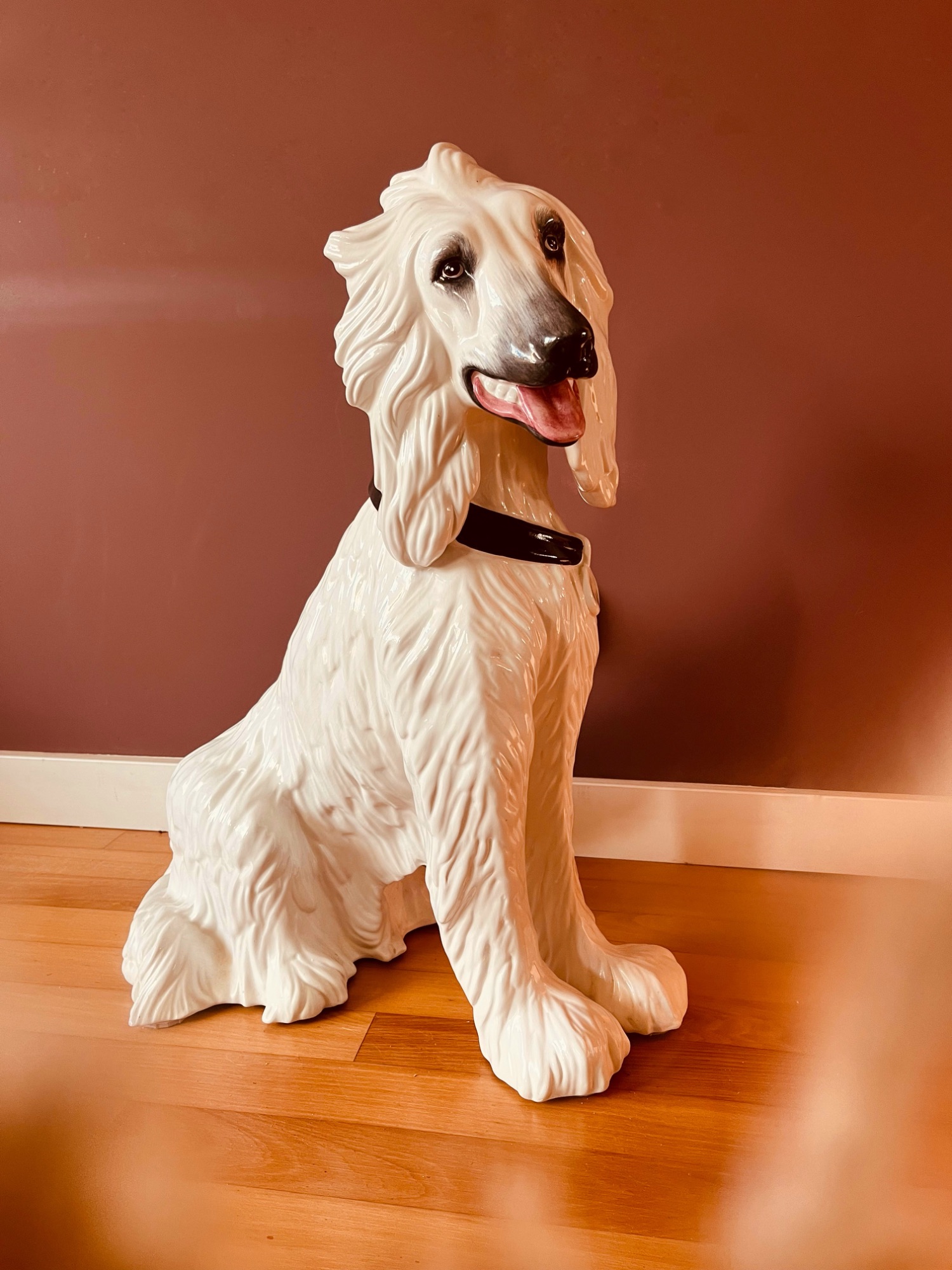 Italiaanse Keramieken Hond +/- 70cm Hoog image 2