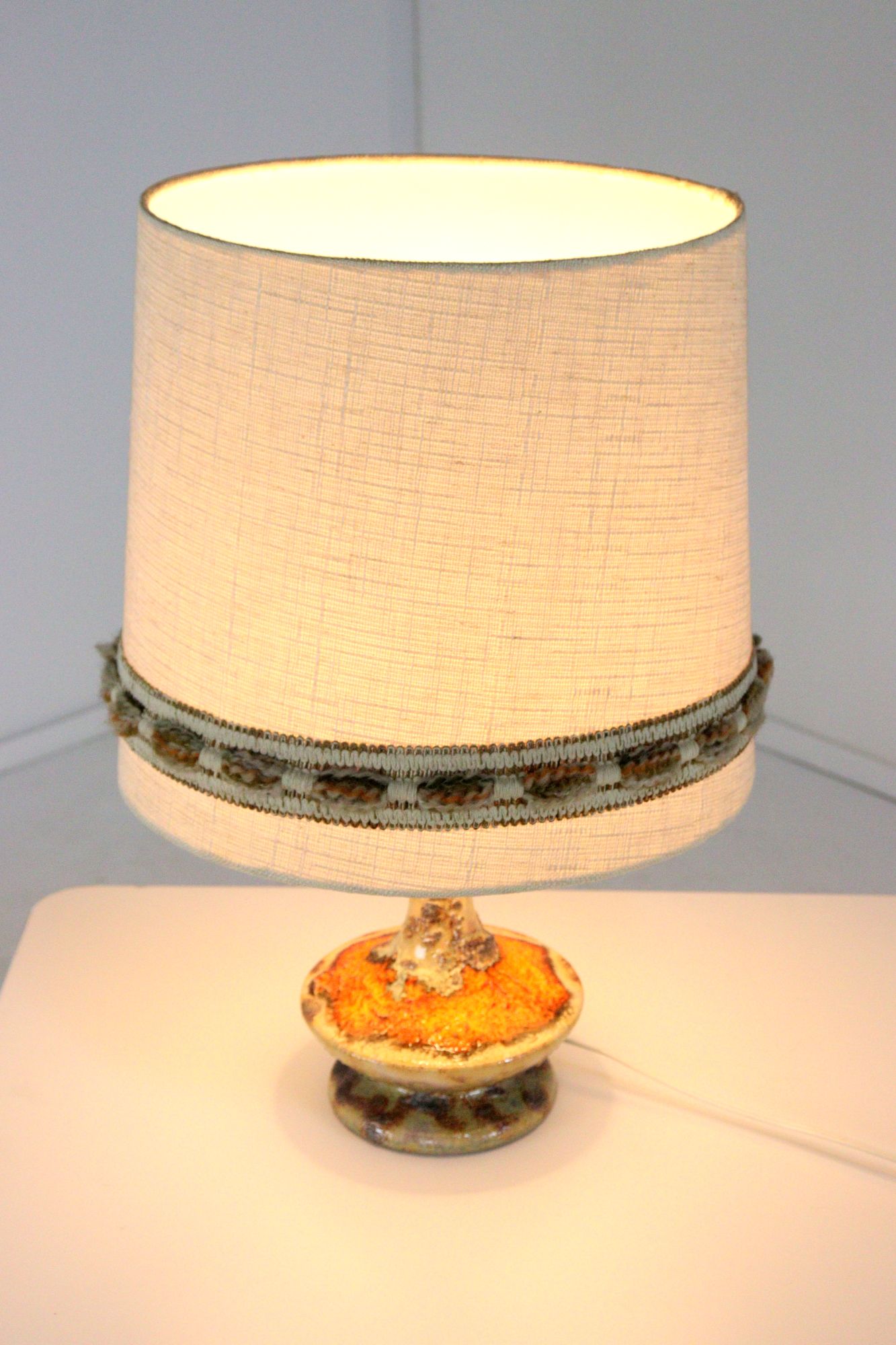 West Germany Tafellamp Keramiek Lamp Vintage image 2