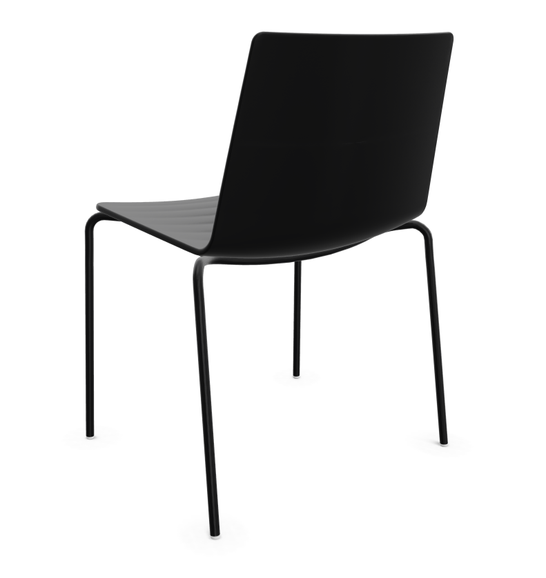 Andreu World Flex Chair Aluminium Zwart image 11