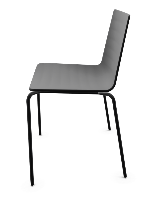 Andreu World Flex Chair Aluminium Zwart image 10