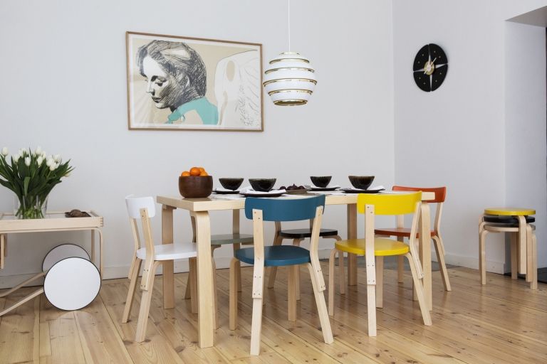 Artek Aalto A331 Hanglamp Ø33 Wit, Verchroomde Ringen image 8