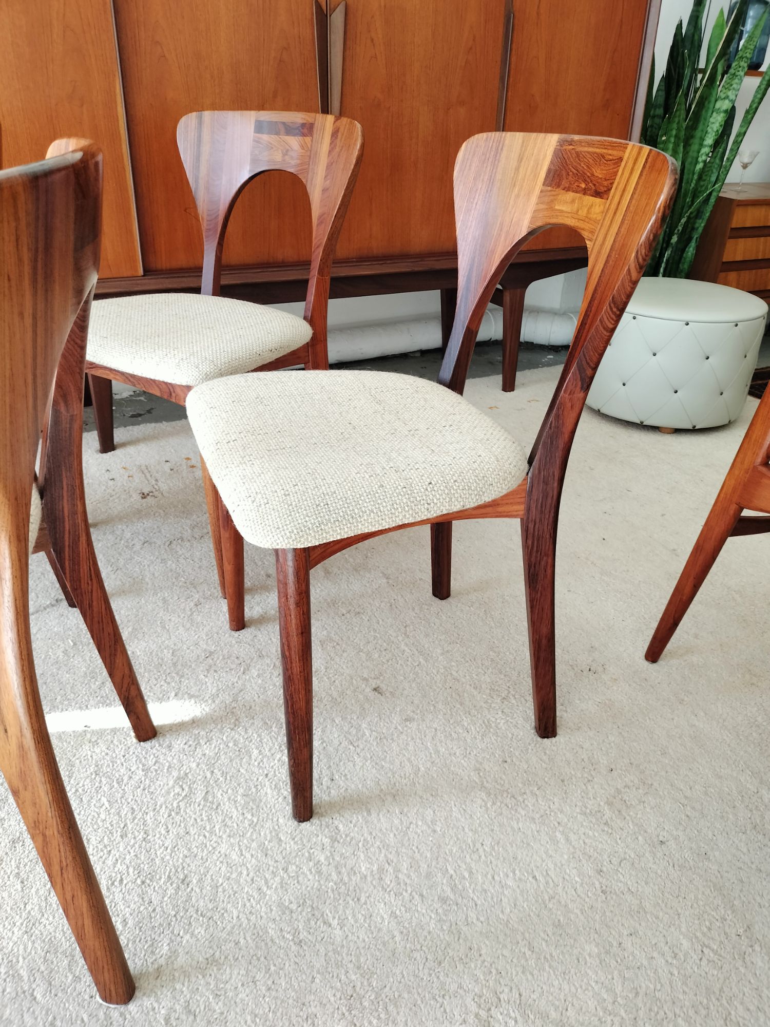 Vintage Set Van 4 Eetkamerstoelen, Nils Koefoed image 8