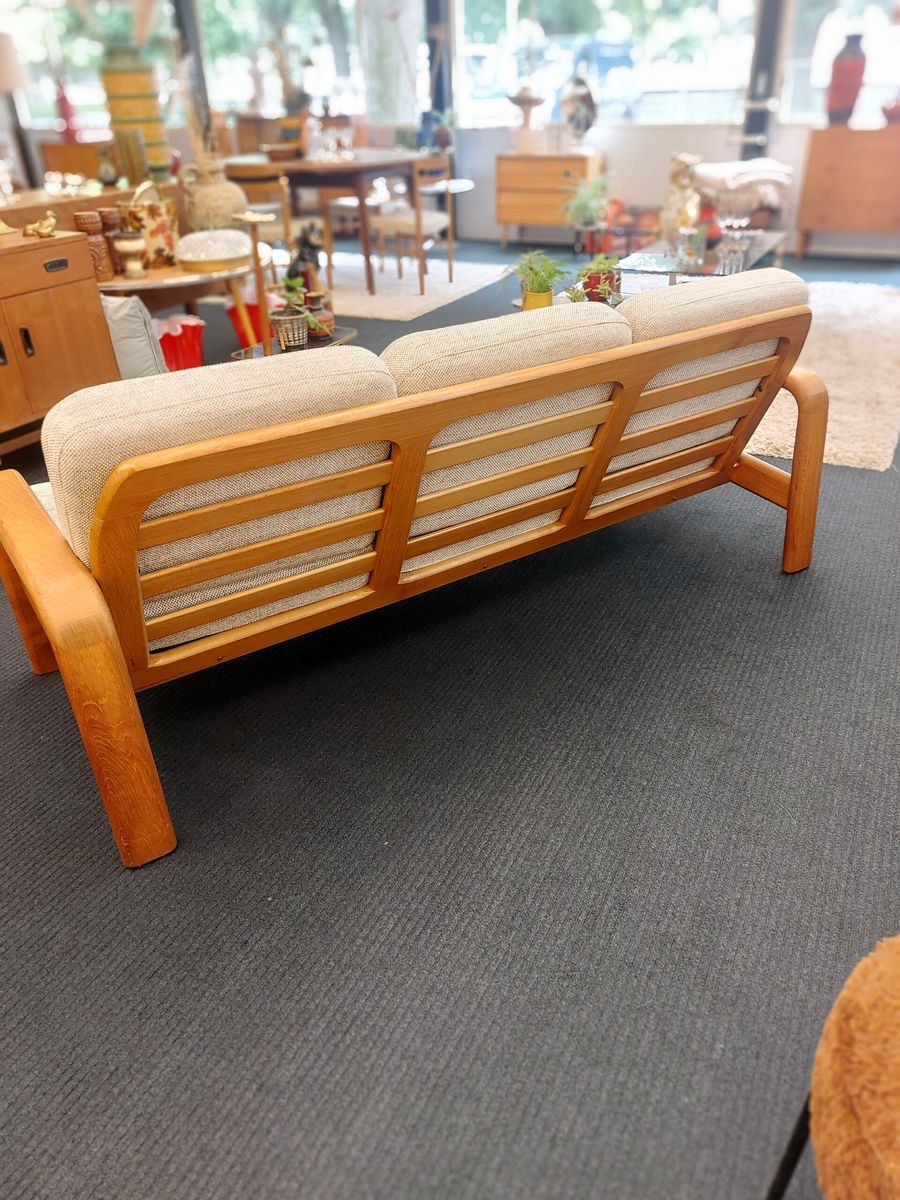 Vintage Deens Design Drie-zits Bank Teak 70s image 4