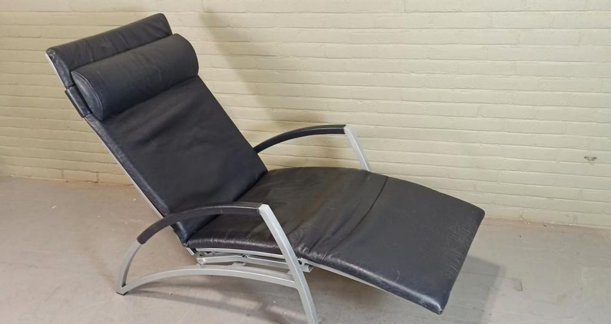 Vintage Interprofil 'pax' Design Leren Recliner Fauteuil image 11