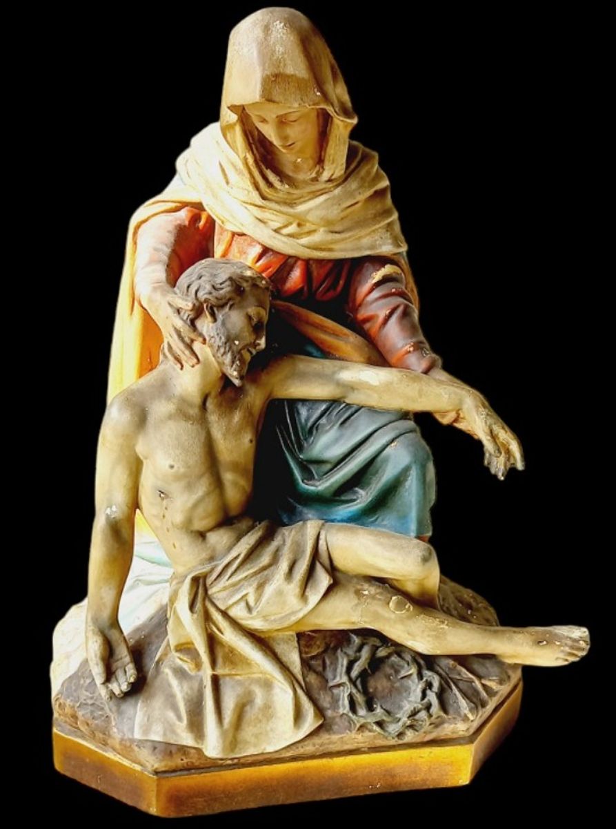 Groot Pieta Beeld Van Ch. Proost Sartini Antwerpen. image 10