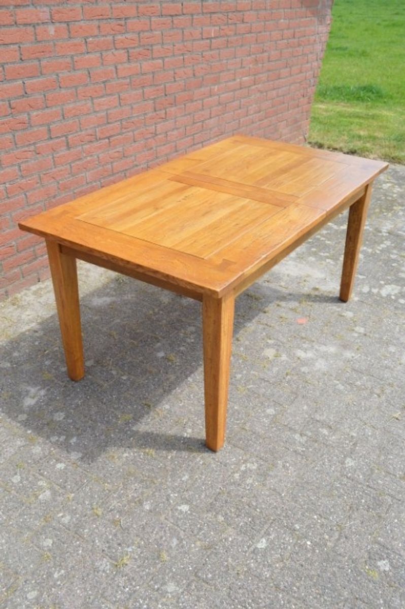 Eettafel Massief Eiken Uitschuifbaar image 5
