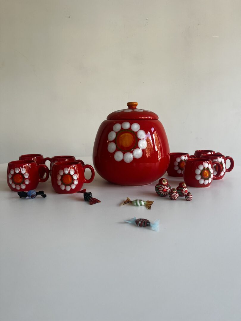 Punch Set 🍊 – Waechtersbach, West-germany Keramiek image 2