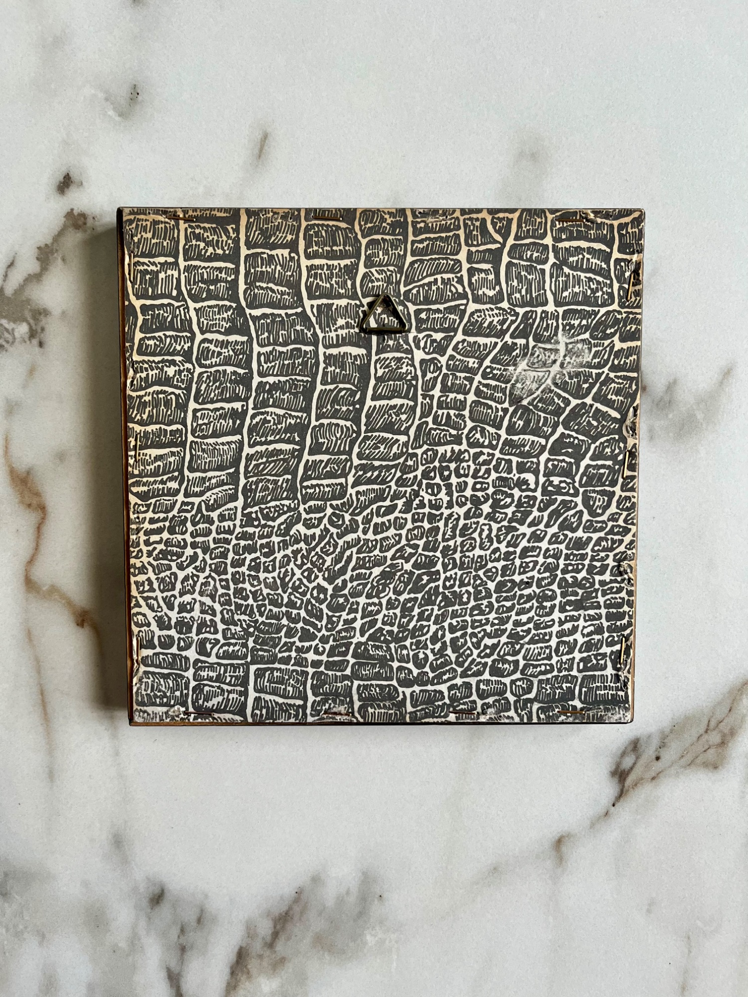 4x Dlefsblauwe Tegel Als Burduurwerk image 11