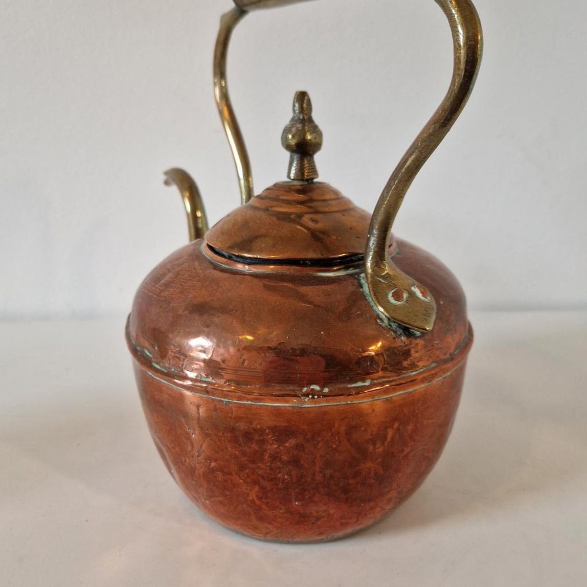 Antieke Koperen Ketel Kan Gieter image 7