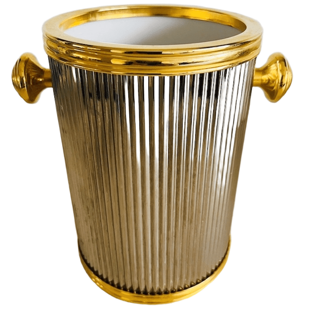 Vintage Verzilverde Wijnkoeler 1970’s Hollywood Regency image 3