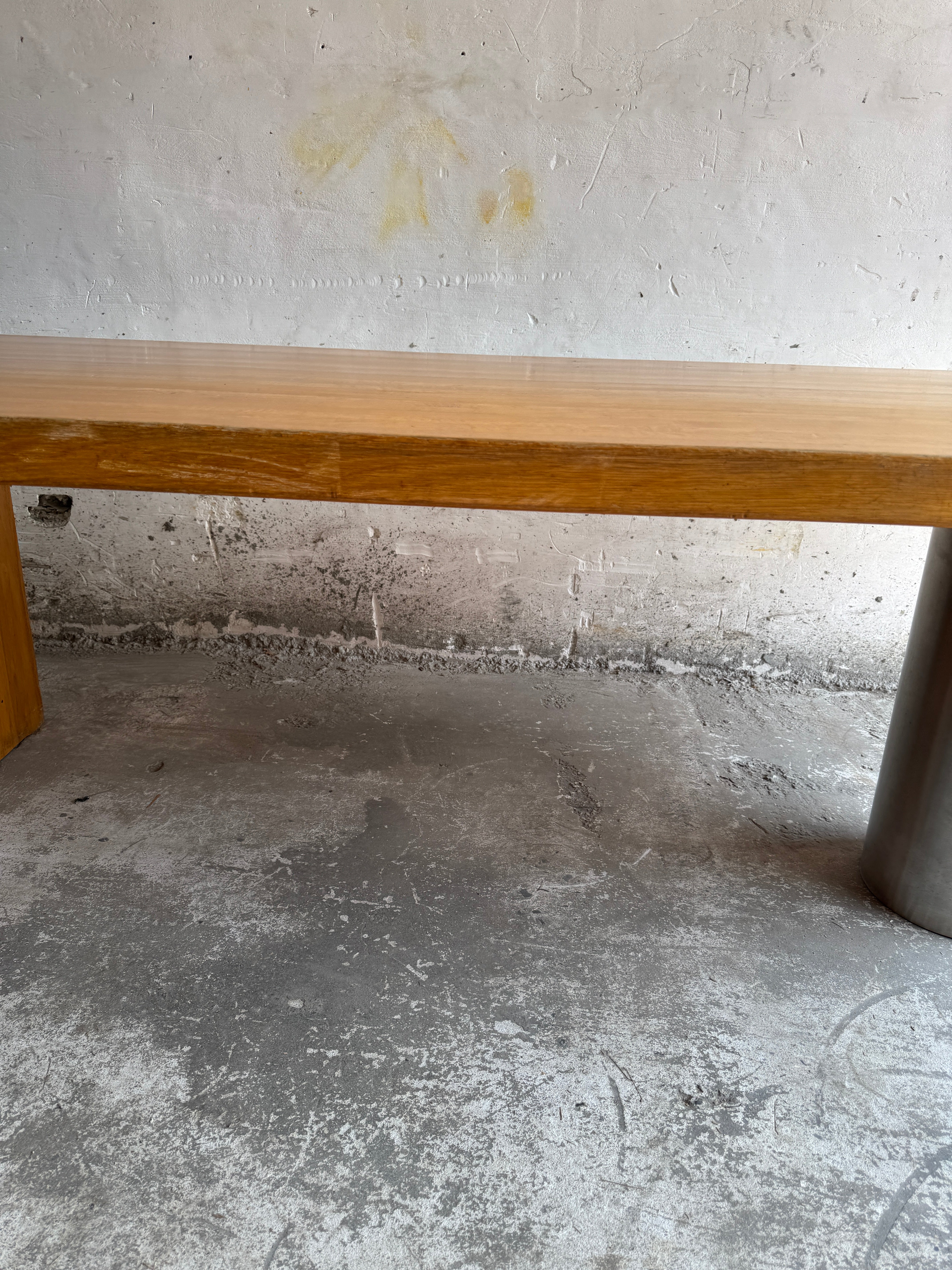 Geometric Brutalist Dining Table, 1980s image 6