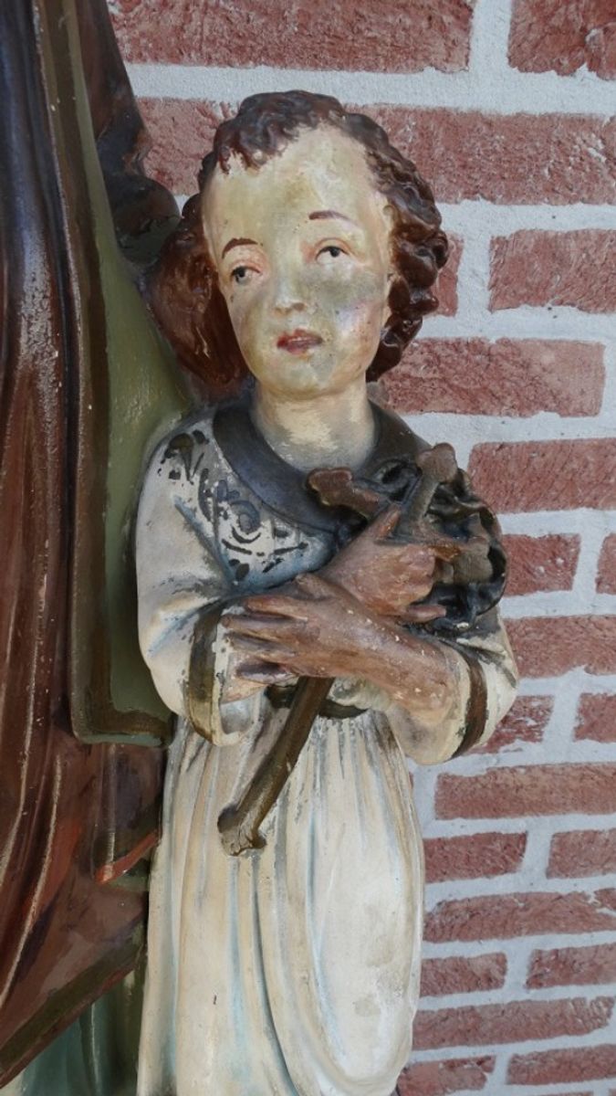 Groot Heiligenbeeld "jozef Met Kindje Jezus". image 6