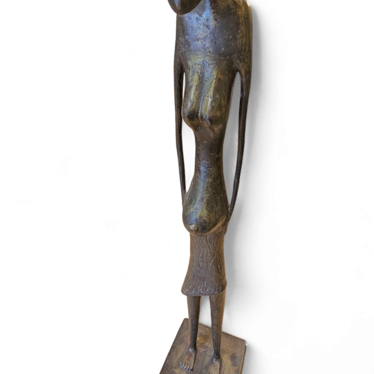 African Bronze Figure Sculpture 1970s image 15