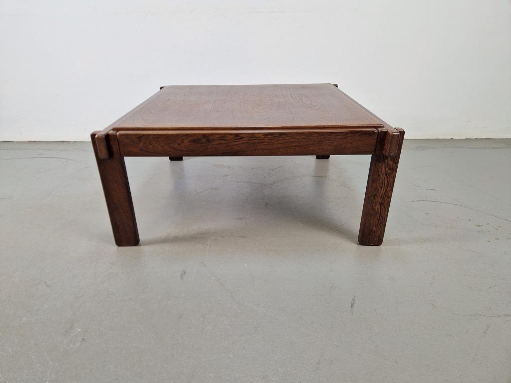 Vintage Minimalistisch Design Wengé Salontafel ‘70 Denmark image 3