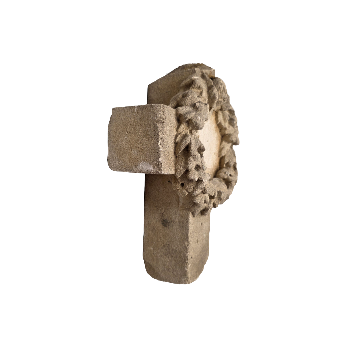 Oude Frans Zandstenen Graf Ornament, 1e Helft 20e Eeuw image 3
