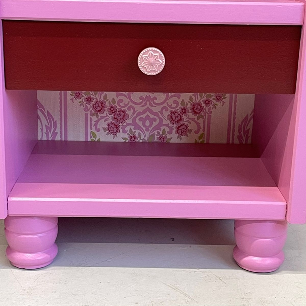 Set 2 Restyle Roze Nachtkastjes Vintage Behang image 5