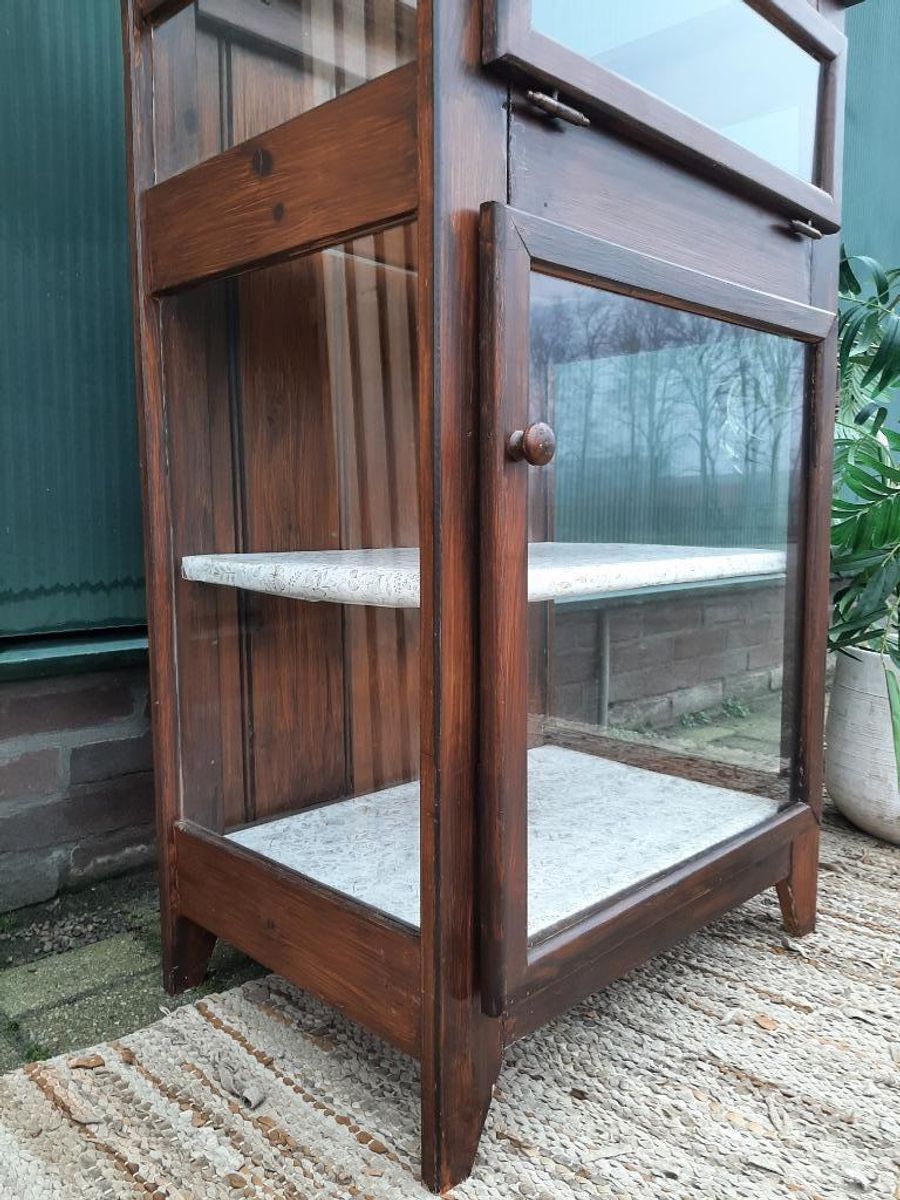 Vintage Vitrine Toonbankkastje Theekastje Oud Kastje Display image 4
