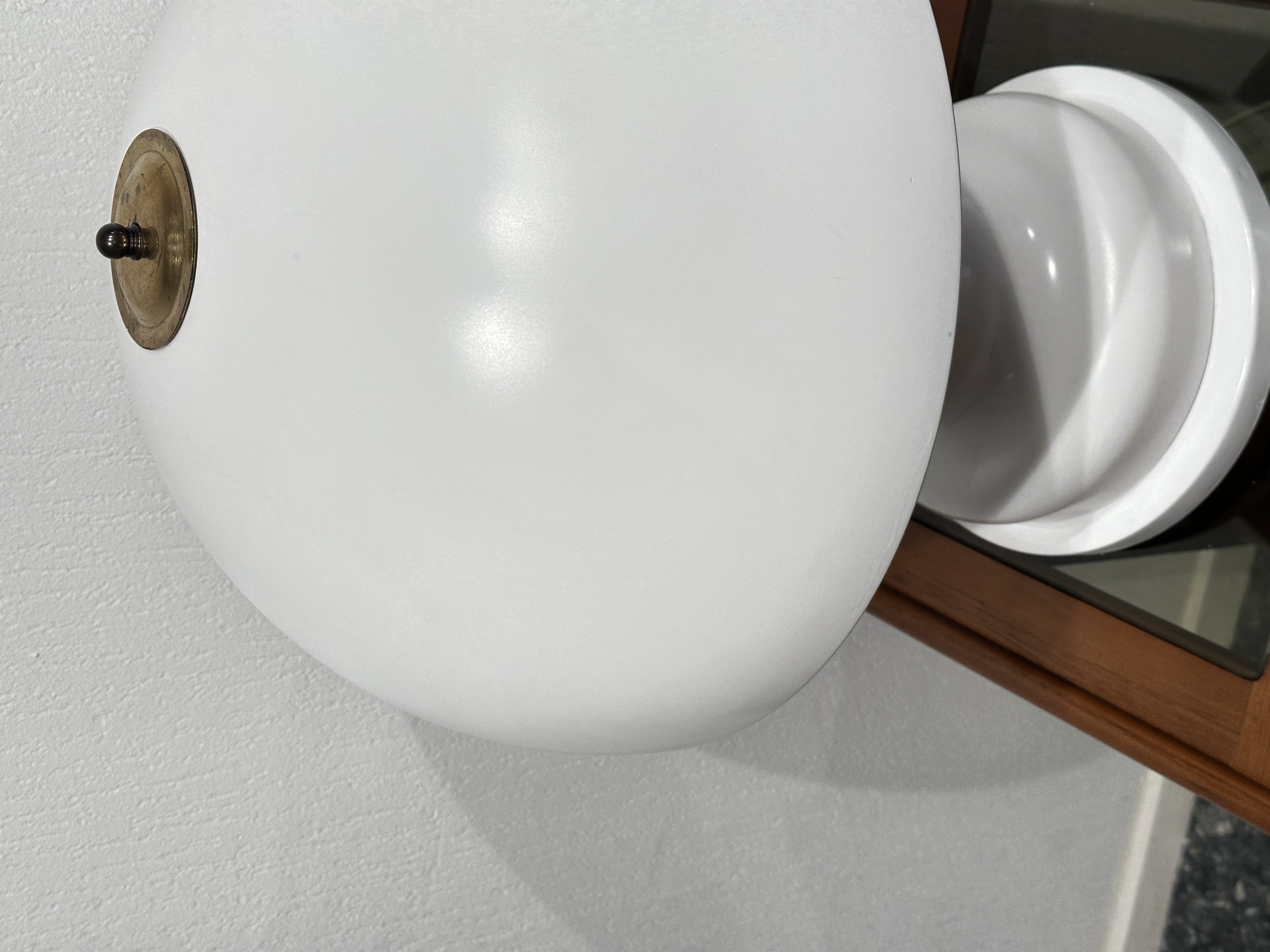Italiaanse Vintage Witte Mushroom Lamp image 3