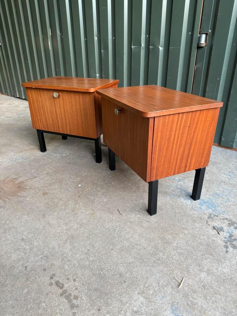 Vintage Teak Nachtkastjes - Set Van 2 image 7