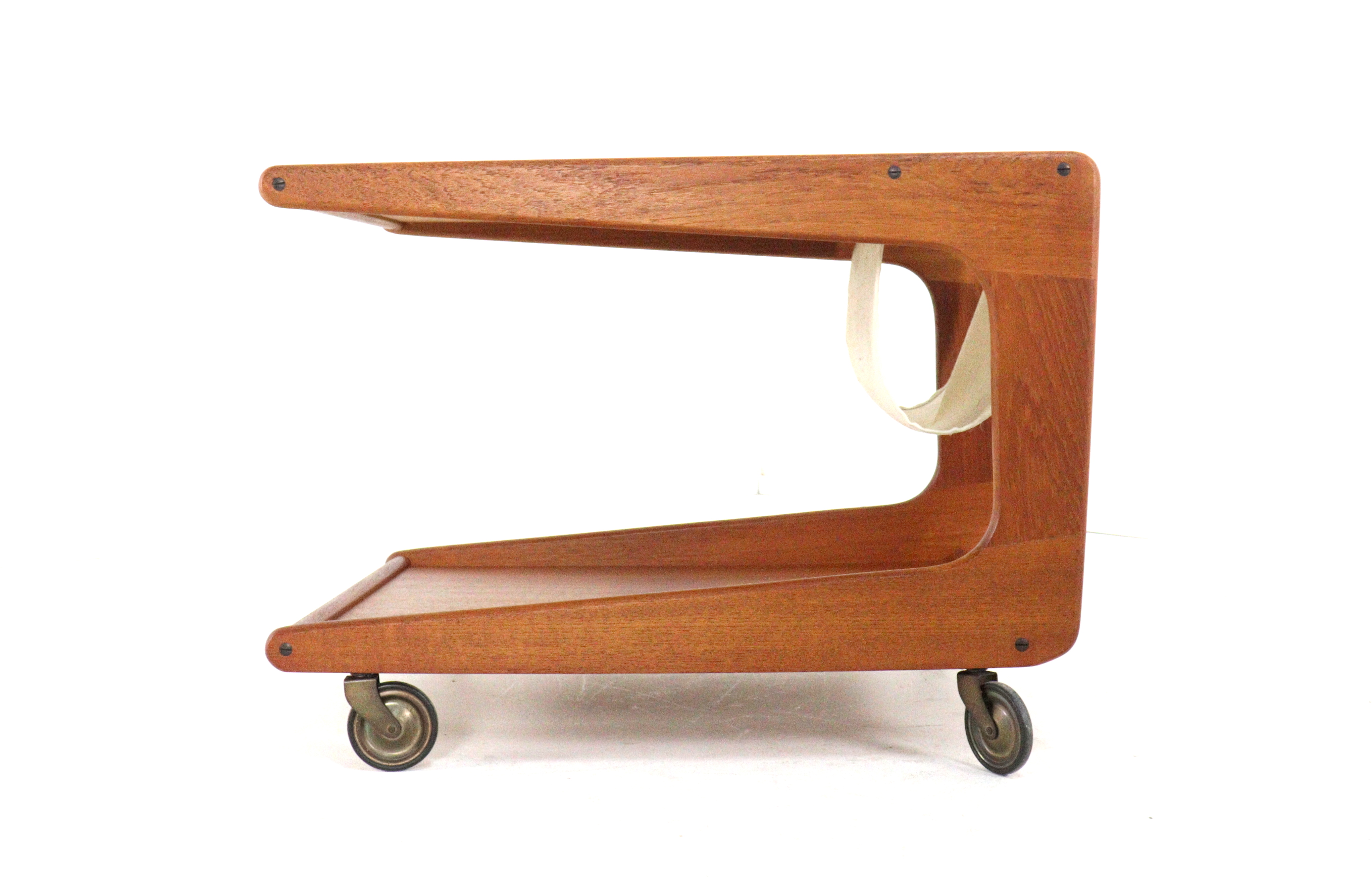 Sika Mobler Trolley Met Lectuurhouder Tijdschriftenrek Vintage Deens image 12
