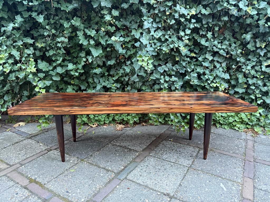 Macassar Ebbenhout Salontafel, Deens Design ‘50/‘60 Vintage image 2