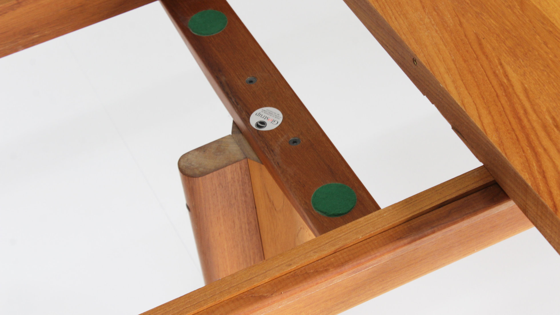 Vintage Glostrup Deense Ovalen Uitschuifbare Eettafel Tafel Massief Teak image 6