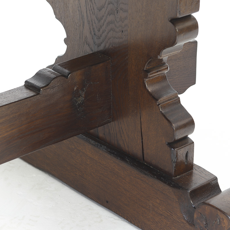 Antieke Vintage Mid-century Brutalist Eettafel image 6