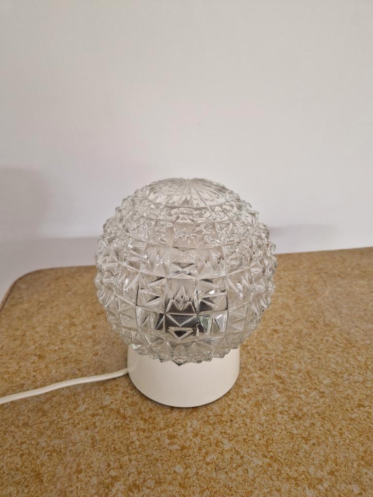 Vintage Mid Century Glazen Plafonniere image 8