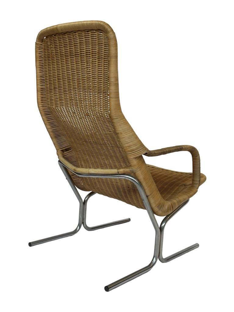 Vintage Rotan Fauteuil - Dirk Van Sliedregt Jaren 60 Design image 17