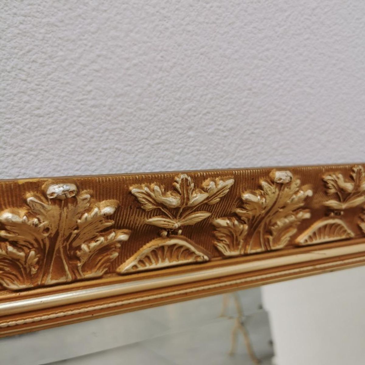 Grote Vintage Goudkleurige Hollywood Chic Schouwspiegel Spiegel Facet Geslepen image 8
