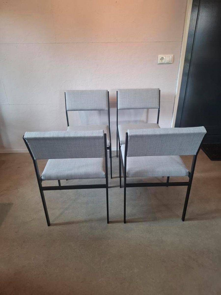 4 Vintage Pastoe Sm07 Eetkamerstoelen image 4