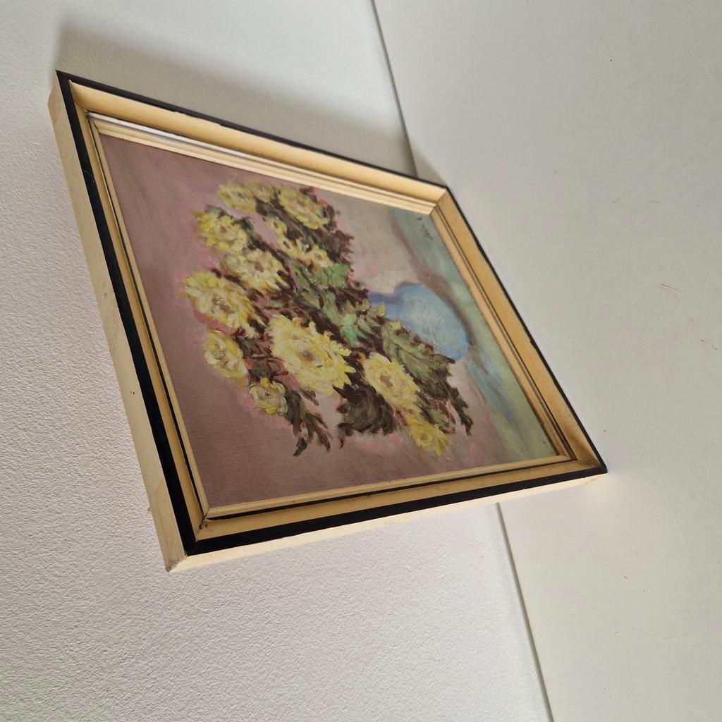 Olieverf Op Doek J Vijn . R Bloemen Schilderij image 5