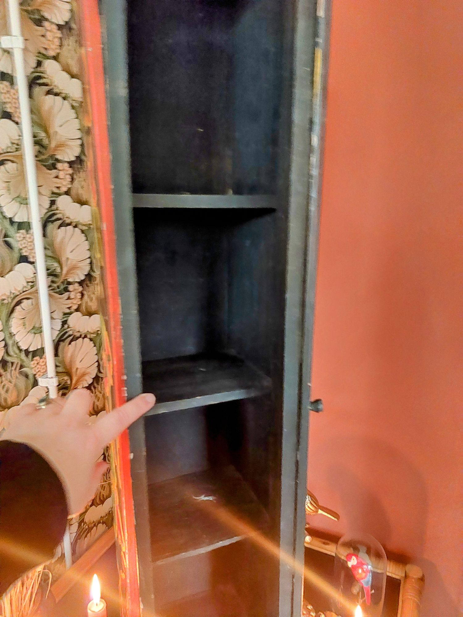 Tibetaans Kastje Houtsnijwerk Handgeschilderd image 10