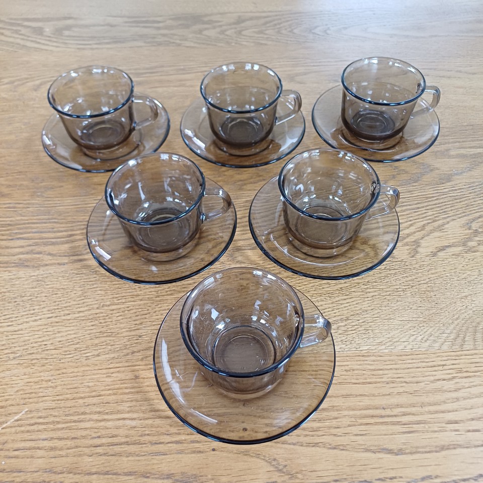 6 Arcoroc Kop En Schotels Rookglas image 5