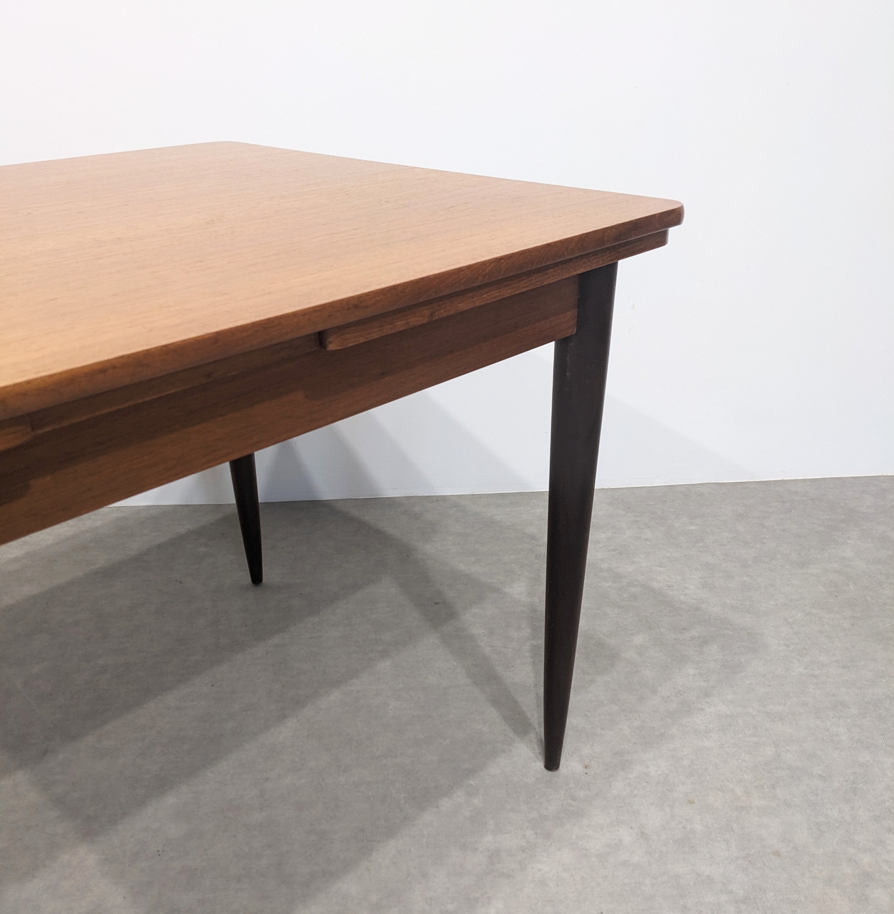 Vintage Scandinavian Dining Table With Extensions. image 7
