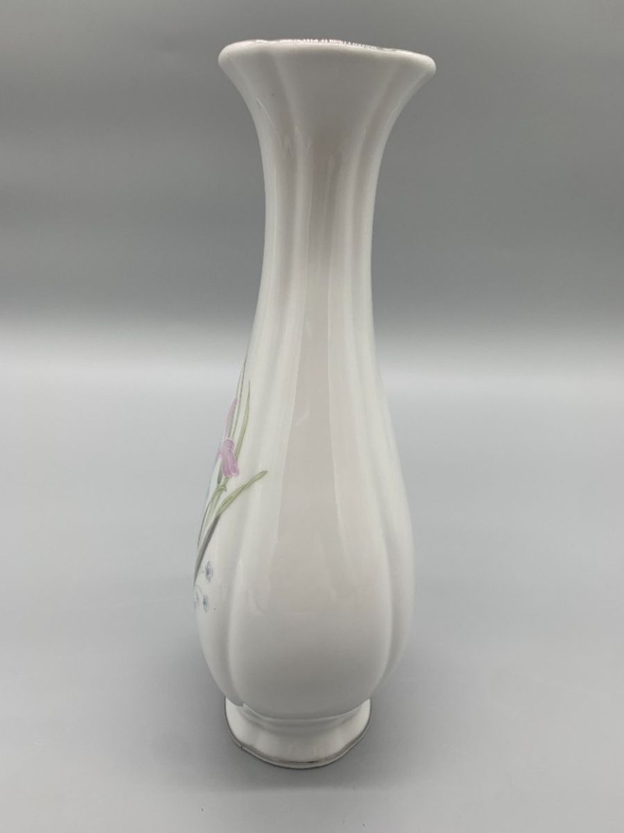 Vaas Vintage Wit Pastelkleurige Bloemen China image 4