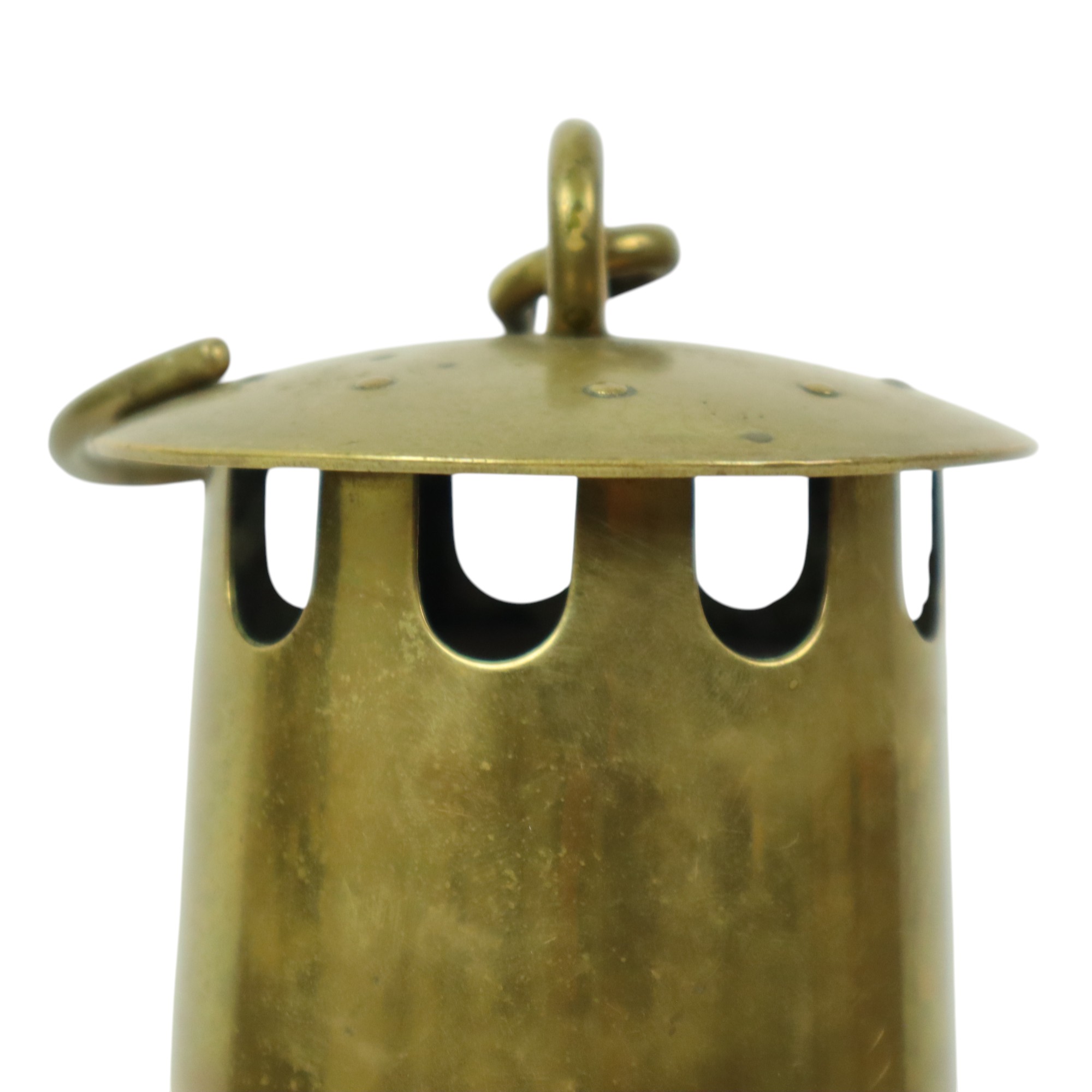 Oude Messing Mijnwerkerslamp Memorabilia Mijn 26cm image 11