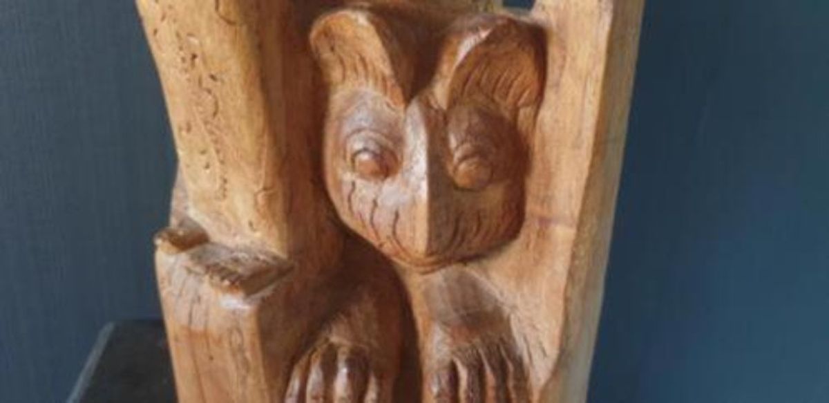 Prachtig Aziatisch Houtsnijwerk Blote Vrouw Apen Tijger image 4