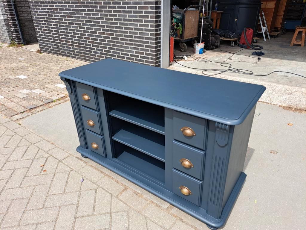 Grijze Grenen Ladekast Refurbished image 9