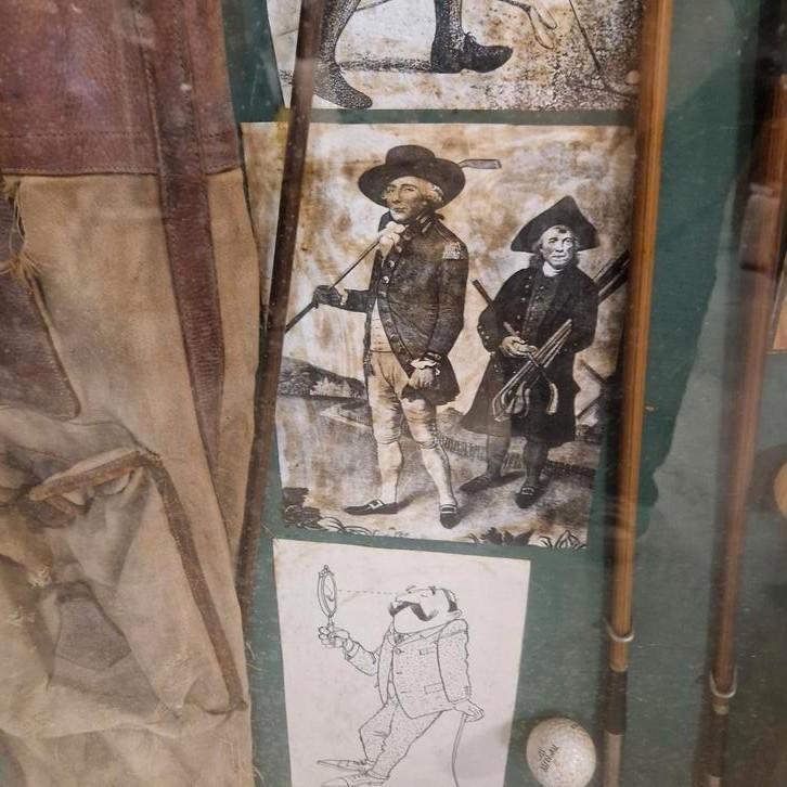 Vintage Vitrinekast Kijkkast Golf Golftas Sticks Vitrine image 8