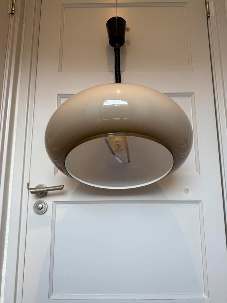 Mushroom Hanglamp Trekpendel Van Dijkstra, Jaren 70 image 5
