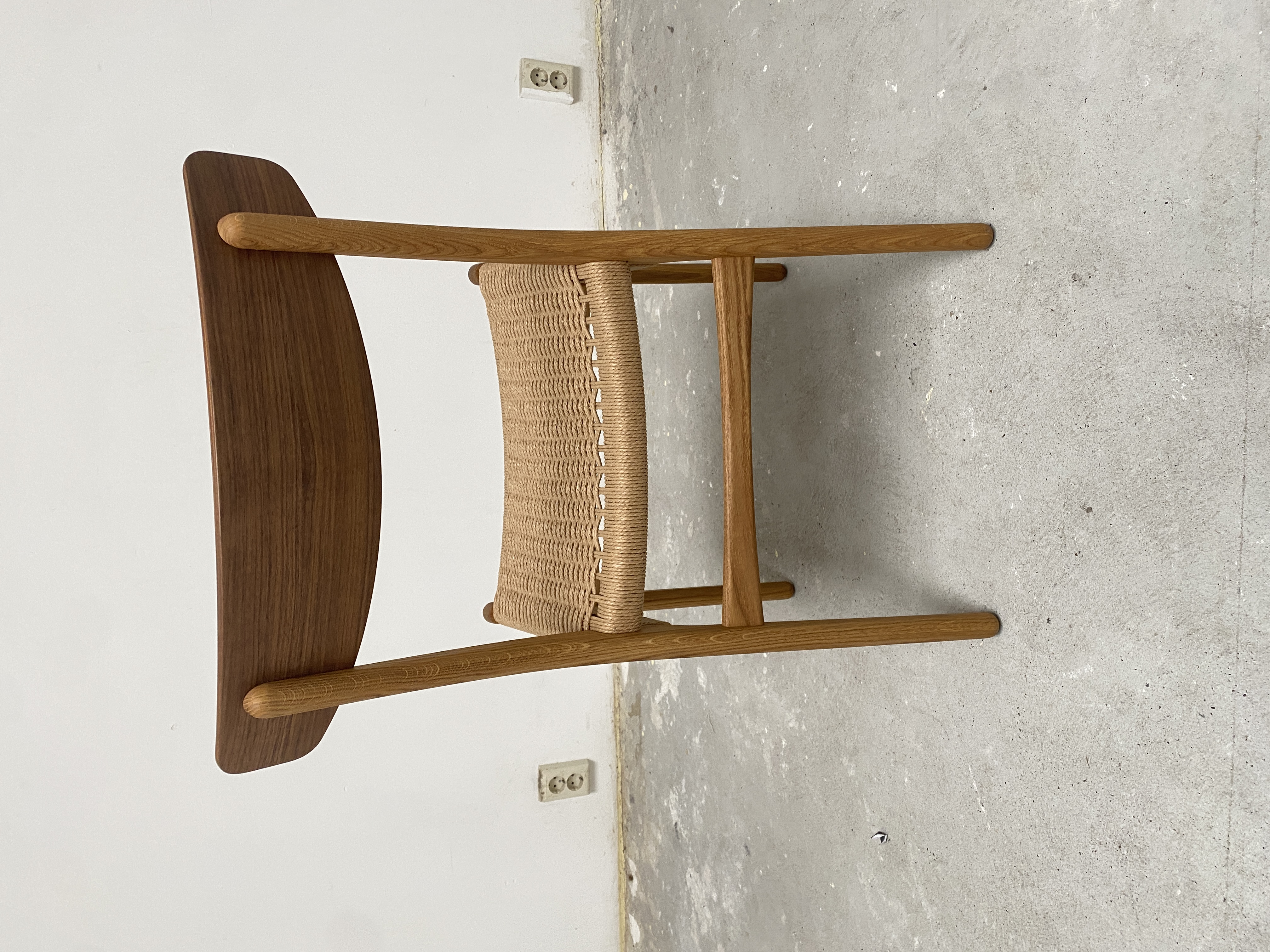 Carl Hansen & Sonch23 Stoel Walnut Oil/natural Paper Cord/oak Cover Cap image 5