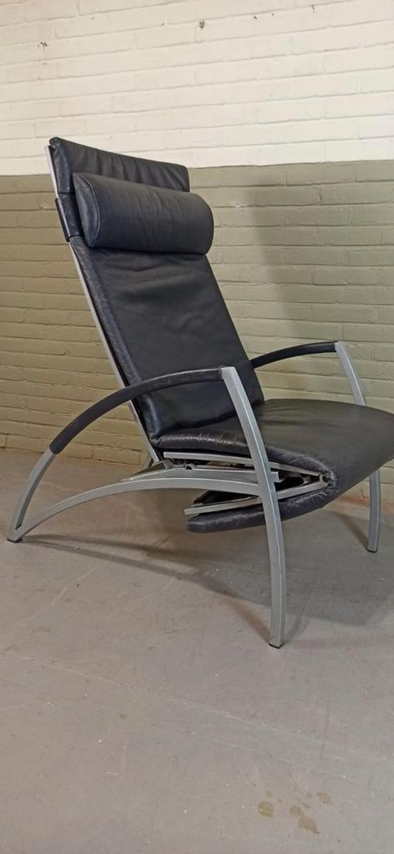 Vintage Interprofil 'pax' Design Leren Recliner Fauteuil image 16